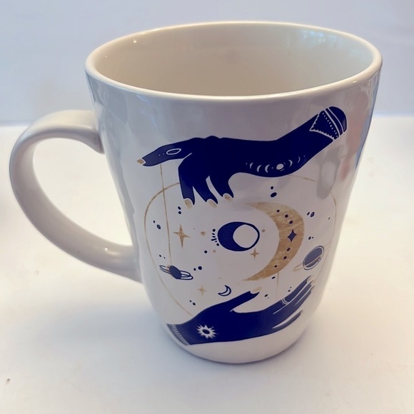 Madison Studio Celestial Coffee Mug Hands Moon Planet - Picture 4 of 6
